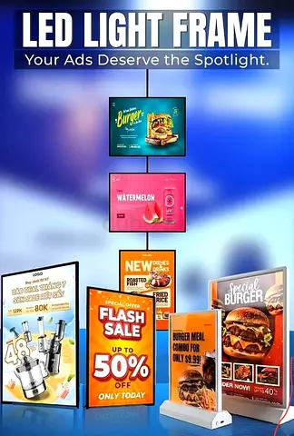 LED Light Frame for Eye-Catching Advertisements