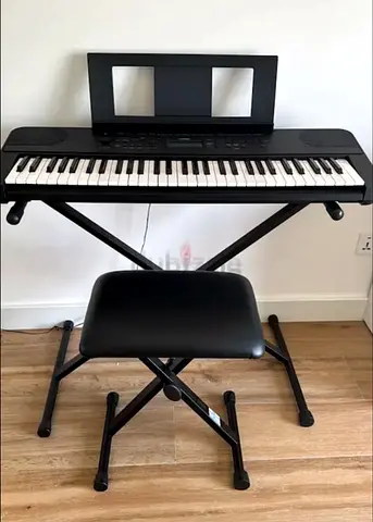 Yamaha Portable Keyboard with Stand and Bench