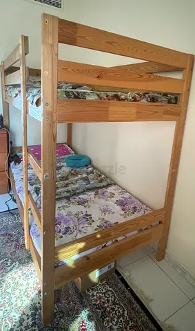 Sturdy Wooden Bunk Bed for Sale