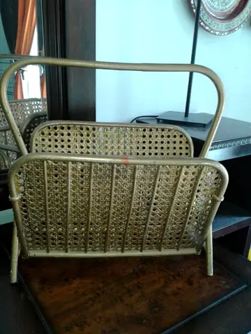 Magazine Decoration gold basket