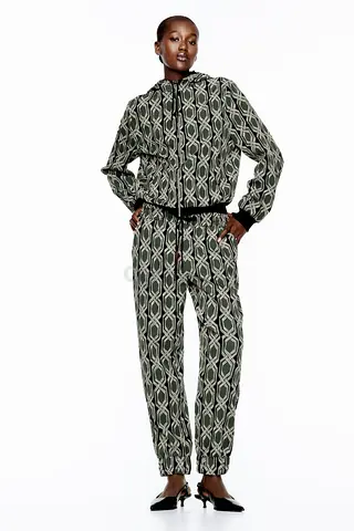 Zara Woman Geomatric Print Track Suit Co-ord