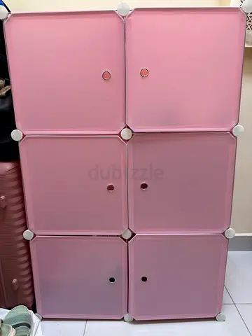 Stylish Pink Modular Storage Unit