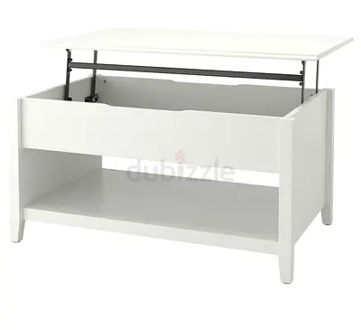Stylish White Coffee Table with Storage طاولة