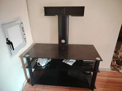 Modern Black Entertainment TV trolly Center for Sale