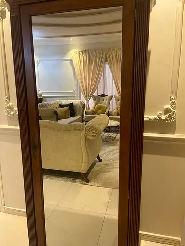 Elegant Full-Length shoes storage with Mirror with Wooden Frame