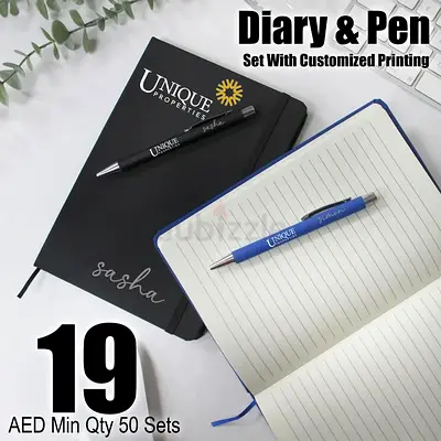 Personalized Diary  Pen Set for Your Thoughts