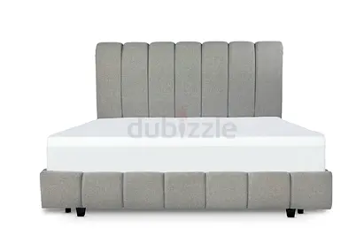 Luxury king size fabric bed side tables and dressing table also available