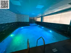 Free swimming pool | Luxury 2-bedroom apartment in Al Tallah, Ajman | Open view | Super deluxe finis