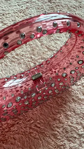 Unique Pink Decorative pink bag with Rhinestones