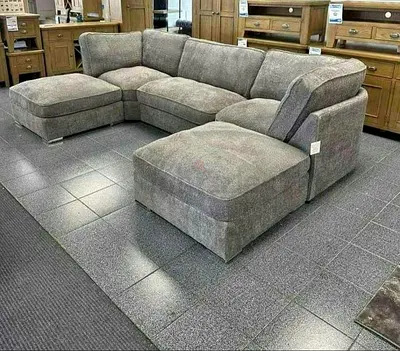 Comfortable L-Shaped Fabric Sofa for Sale