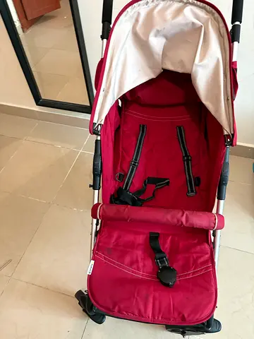 Red Lightweight Stroller for Easy Travel