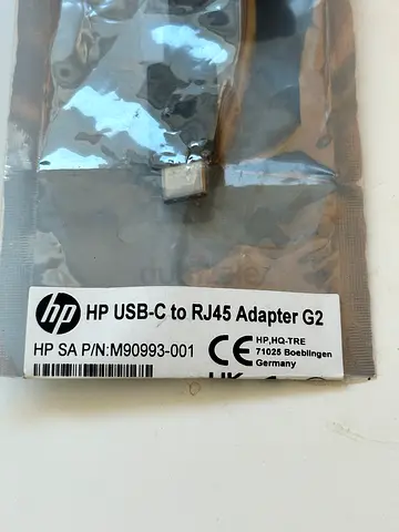 HP USB Type C to RJ45 Adapter( original, unopened pack)