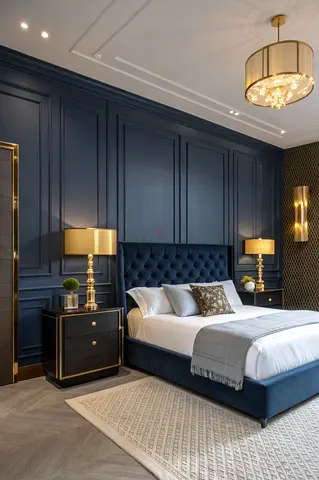 Luxurious Stylish Queen Size Velvet Fabric Customised Bed For Sale ~ Royal Beds