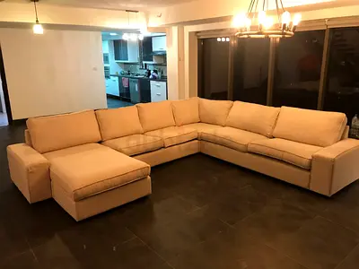 Ikea kivik ushape sofa beige