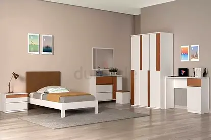 Modern and Sleek SINGLE Bedroom Set for Sale without dressing table