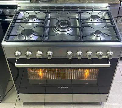 Bosch Full Gas Stove 5 Burners 90×60cm Mint Condition