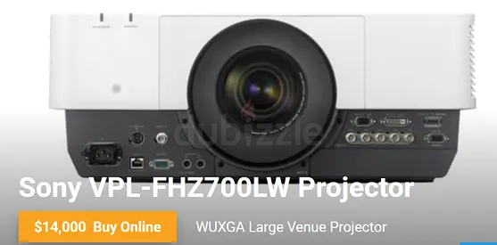 Sony VPL-FHZ700L 7000 lumens Laser Projector low usage