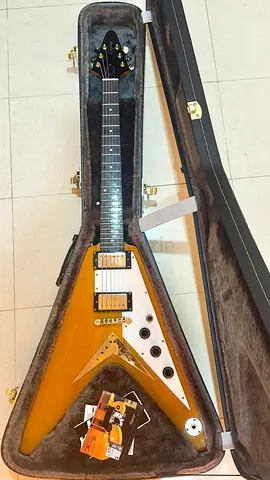 For Sale or Trade Epiphone Flying V 1958 RI 1998 Korea - Natural Electric Guitar