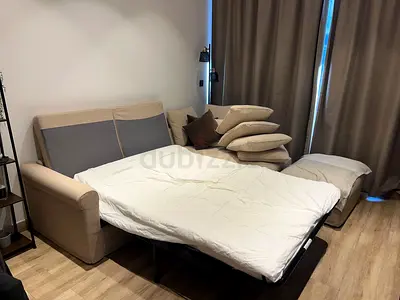 Ikea gronlid L shape sofa bed with mattress without footstool