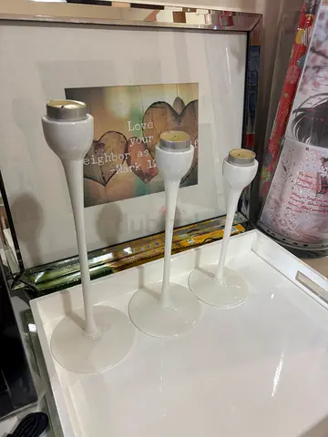 Elegant Set of 3 Minimalist candles holder