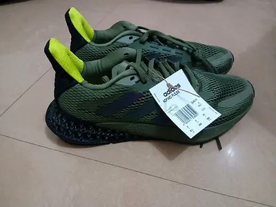 Brand New Adidas 4D Running Shoes - Green and Yellow - Never Worn