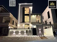 For sale: A modern villa featuring a unique contemporary design and luxurious finishes. No service c
