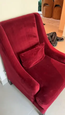 two red comfy chairs