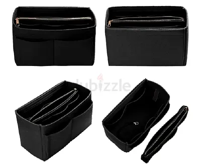 Versatile Black Handbag Organizer Insert