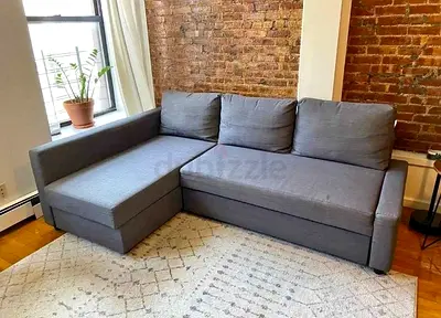 Comfortable Grey Sectional Sofa with Storage