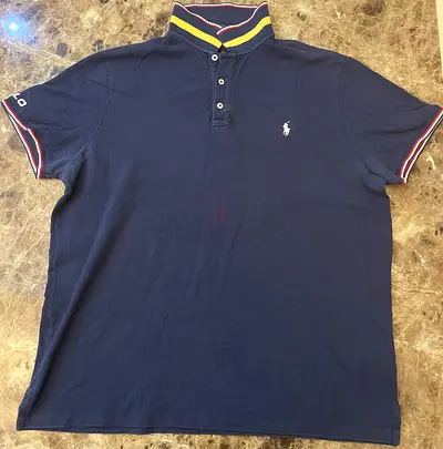 Classic Polo Shirt in Navy Blue
