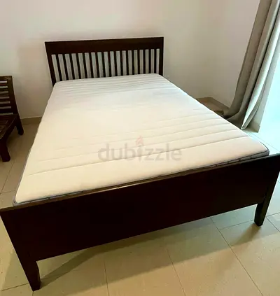 Cozy  Sturdy Wooden Double Bed for Sale