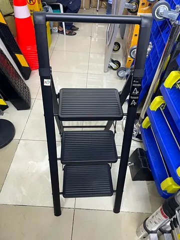 Sturdy Black Step Ladder for Easy Access