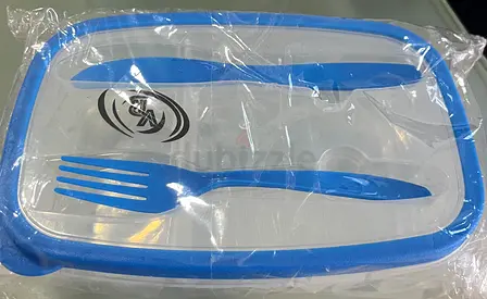 Tiffin box with fork and spoon