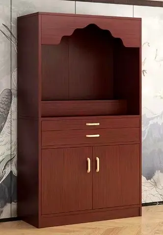 Elegant Temple /Mandir with Storage Cabinet with Intricate Design