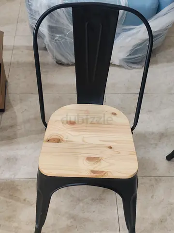 Stylish Metal and Wood dining Chair brand new for Sale free delivery for up to 4 chairs