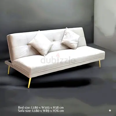 Modern Beige Sofa with Cushions
