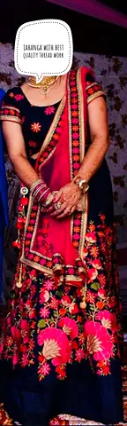 Stunning Lehenga with Intricate Thread Work