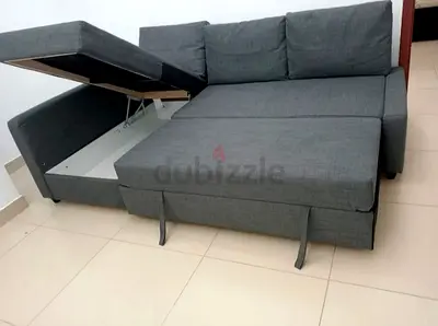 Cozy Grey Sectional Sofa with Storage