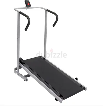 treadmFoldable Manual Treadmill - Compact Entry-Level Running Machine
ill