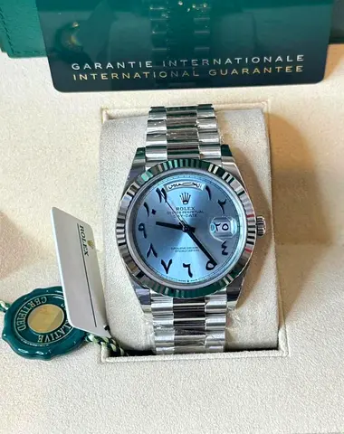 SC Rolex DayDate Arabic Blue Fluted 1-1
