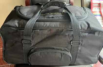 Duffle bag with trolley black