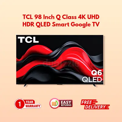 TCL 98 Inch Q Class 4K UHD HDR QLED Smart Google TV for Sale- 1+ year warranty