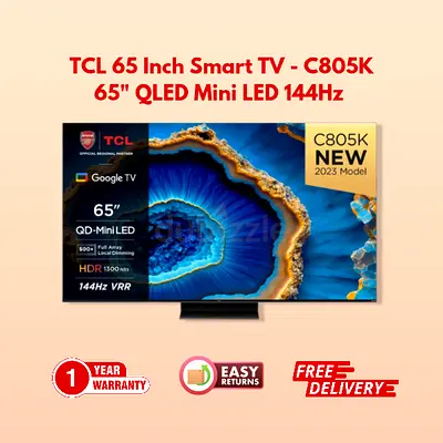 TCL 65 Inch Smart TV - C805K - 2023 Model