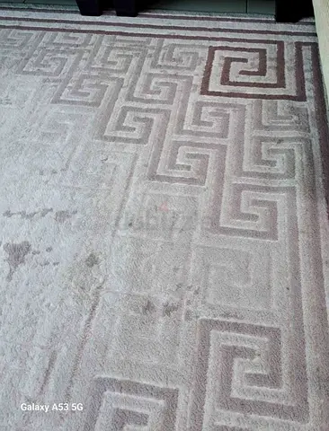 Elegant Abstract Modern Grey and Cream Area Rug