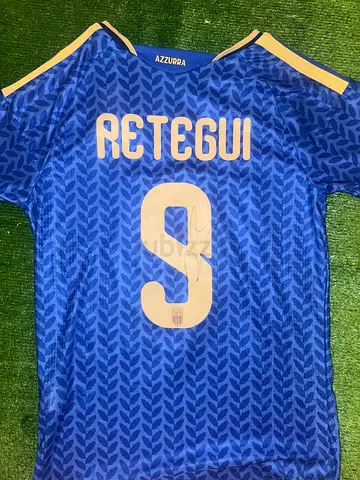 Authentic Signed Italy National Team Jersey - Retegui #9