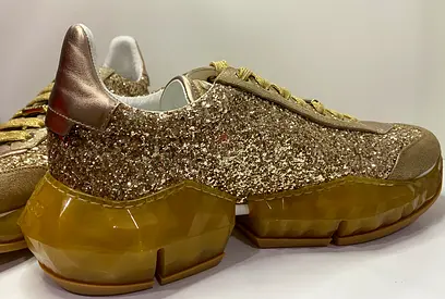 Jimmy choo golden sneakers