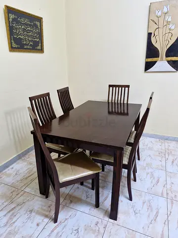 Dining table with 6 chairs