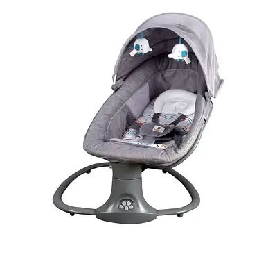 Comfortable Baby swing with blutooth playable music and a baby crib foldable