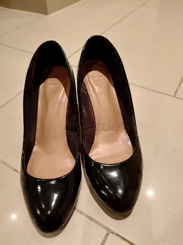 Marks and Spencer Classic Black High Heels - Size 39
