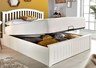 Brand new 180*200 king size wooden white colour Bed